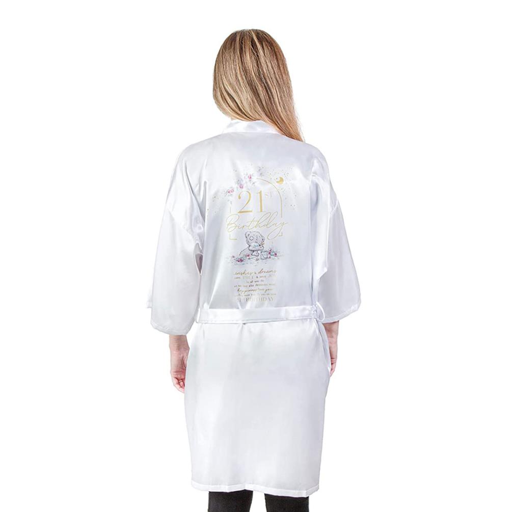 21st Birthday Dressing Gown & Glass Me to You Bear Gift Set Extra Image 1